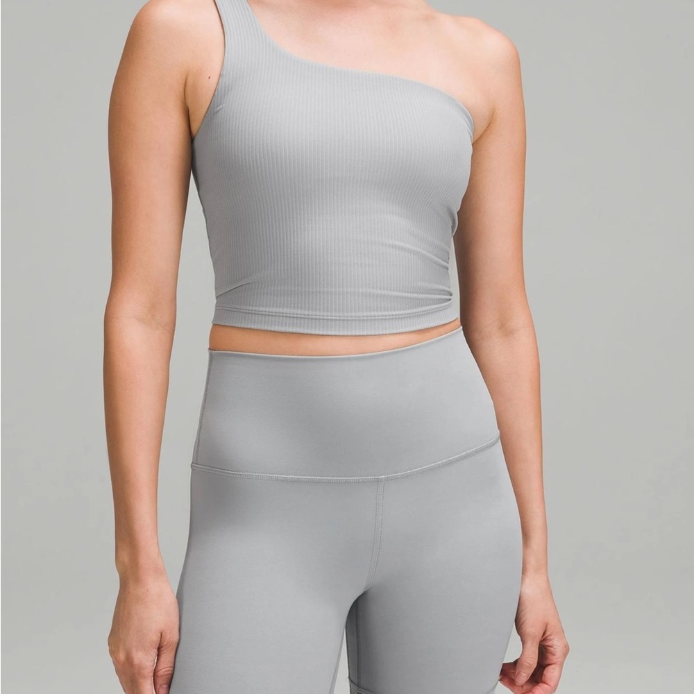 lululemon Ribbed Nulu Asymmetrical Yoga Tank  Top